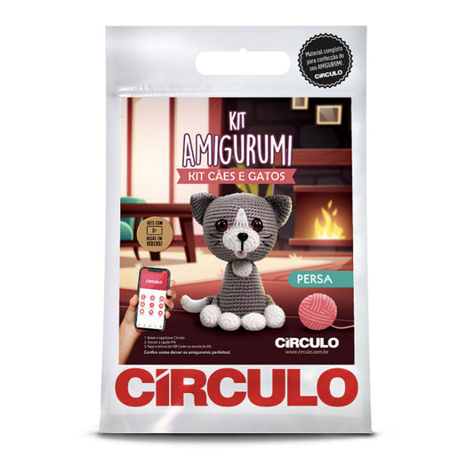 Kit crochet Amigurumi Chat persan, Circulo