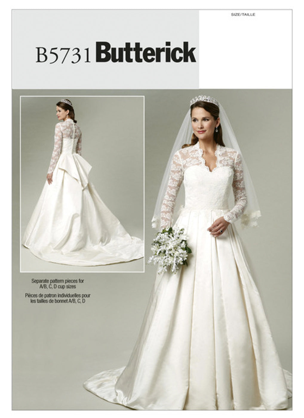 Patron de robe de mariée Butterick 5731