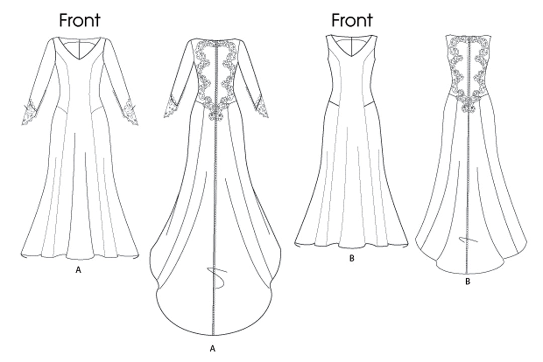 Patron de robe de mariée et demoiselle d'honneur Butterick 5779