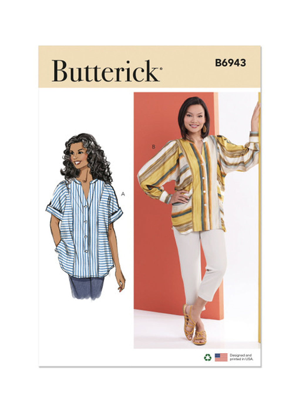 Patron de haut femme, Butterick 6943