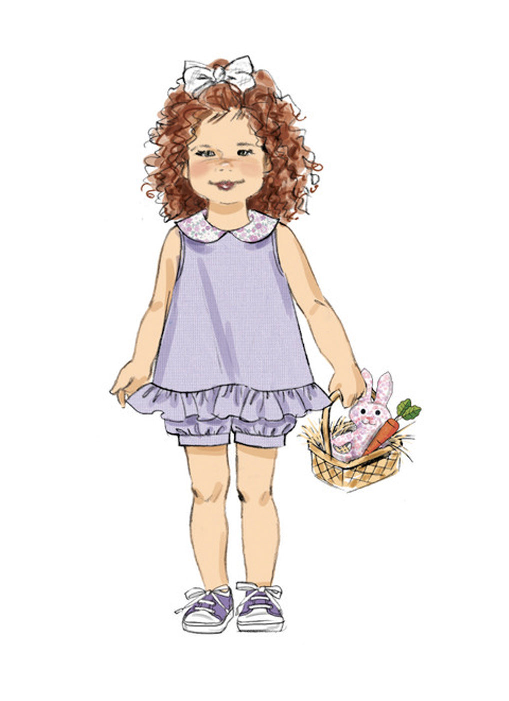 Patron de robe, haut, pantalon enfant, Butterick 6951