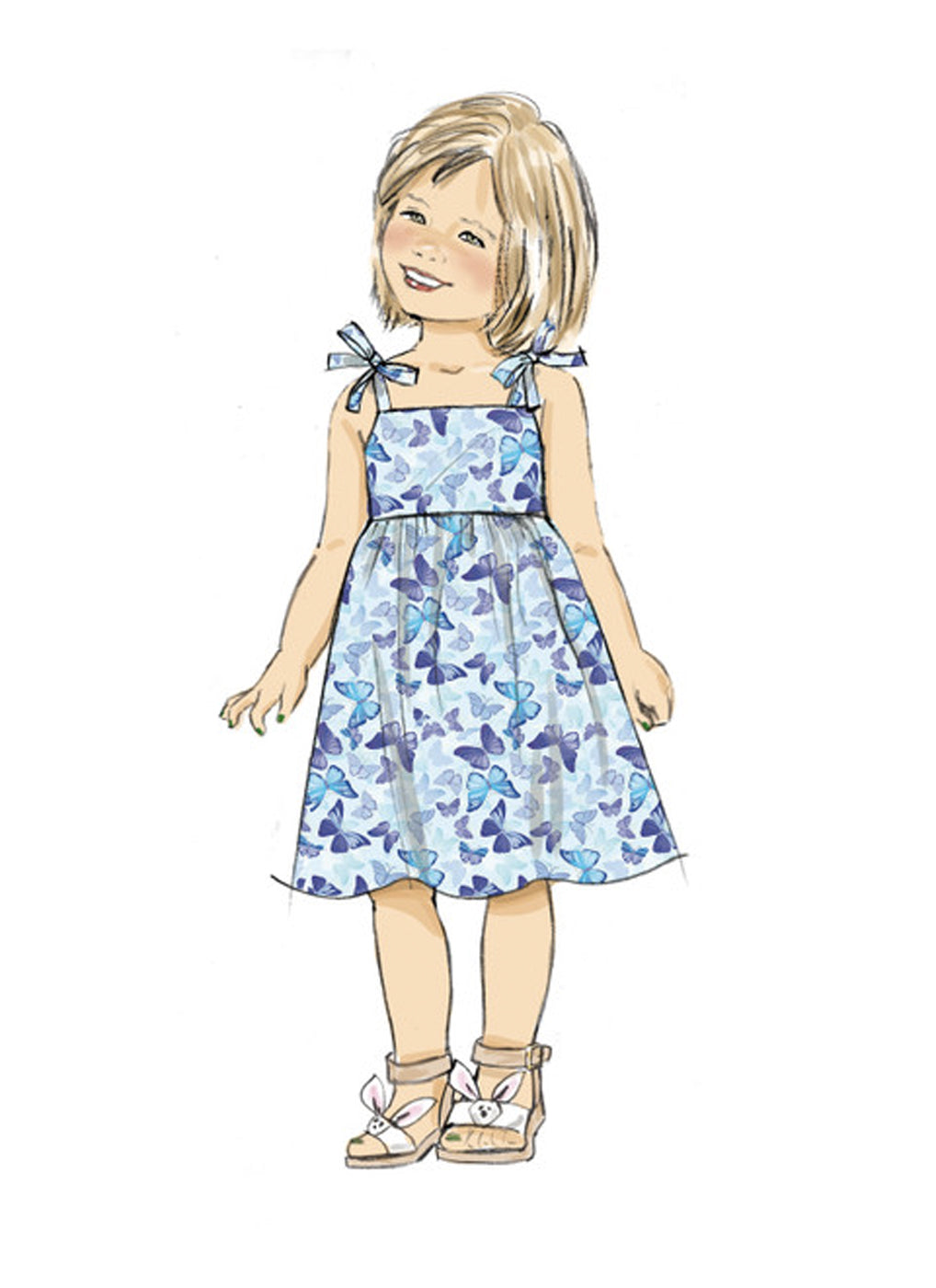 Patron de robe, haut, pantalon enfant, Butterick 6952