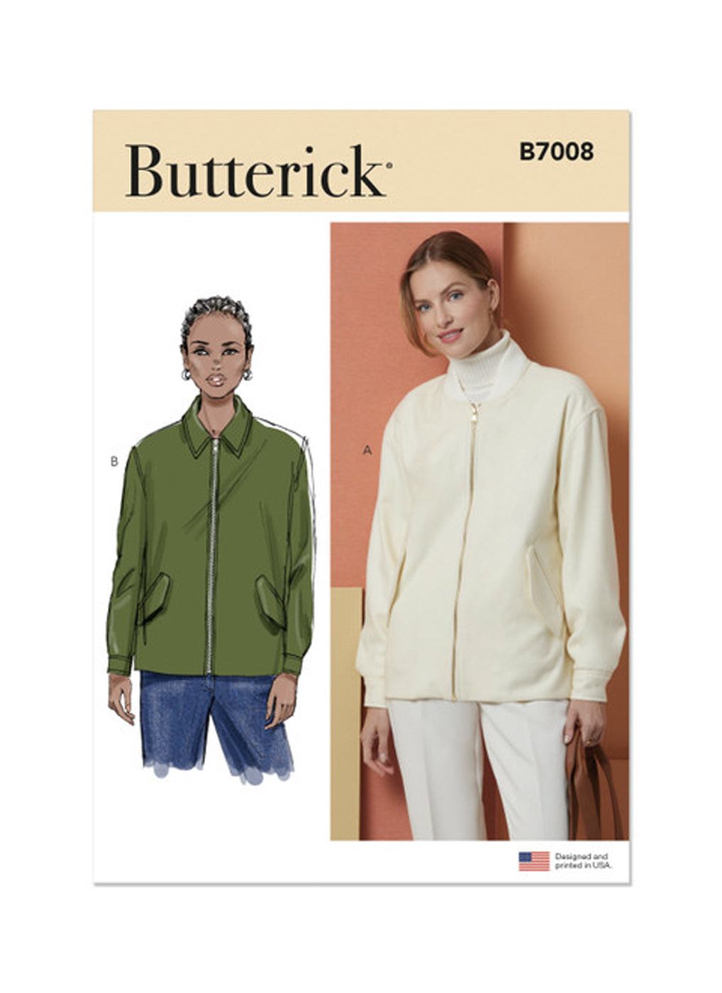 Patron de veste Bomber Butterick 7008