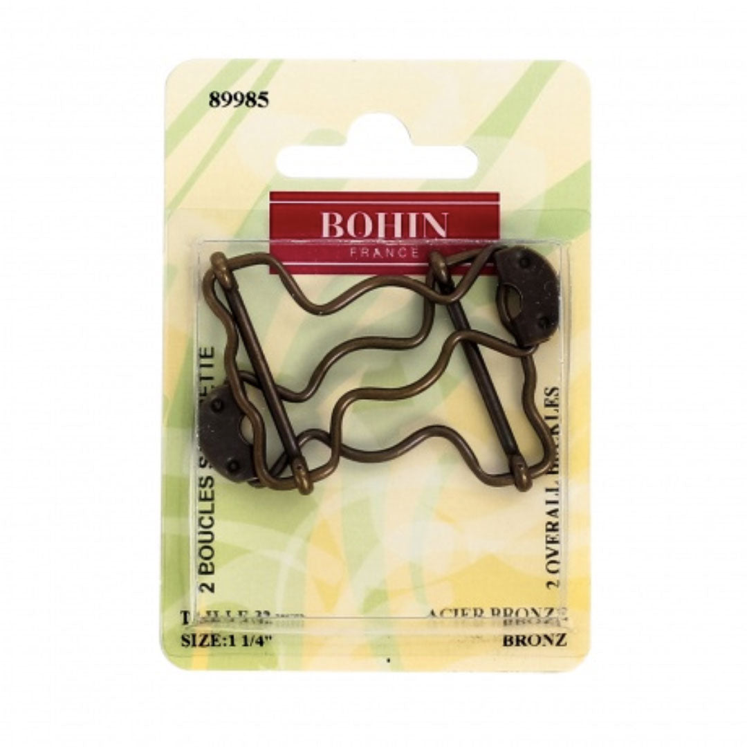 Boucles de salopette 32mm, Bohin 89985, bronze