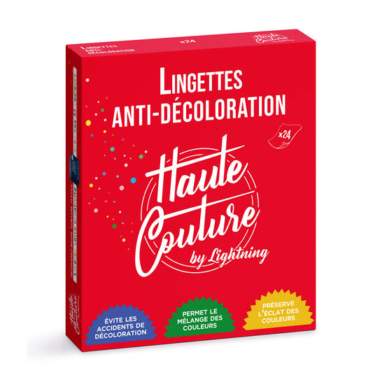 Lingettes anti décoloration, Haute Couture, fabriquées en France