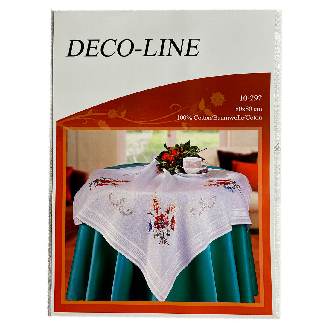 Kit canevas Point de croix, Deco Line, Nappe 80x80cm