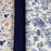 Tissu coton épais uni demi natté baguette blanc/bleu, création française, 50cm