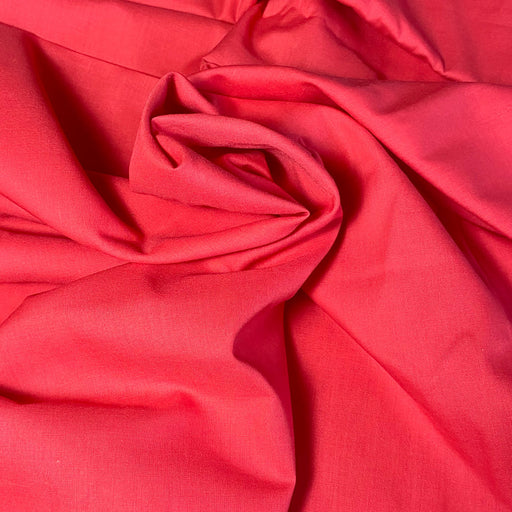 Tissu voile de coton rose orange, 50cm