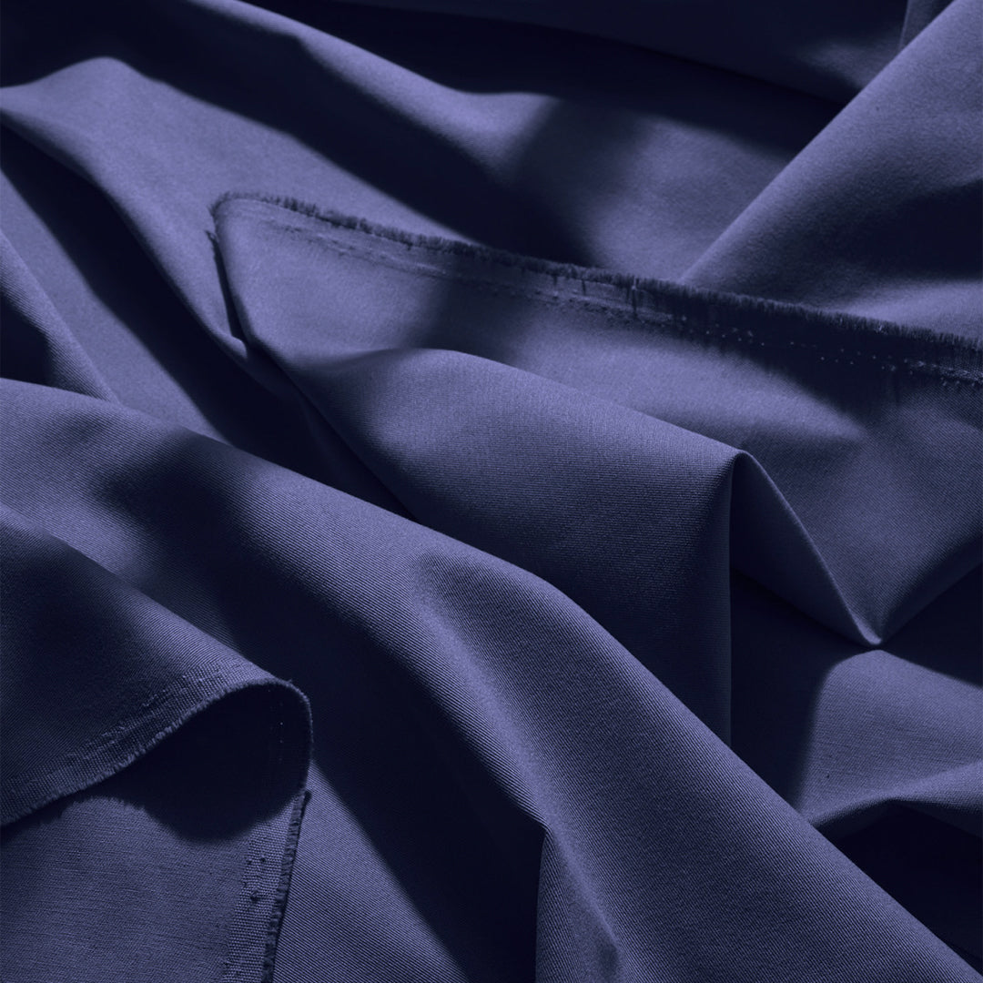 Tissu Gabardine Light Cobalt Atelier Brunette, création française