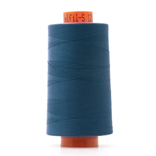 Bobine de fil polyester 5000m, cône surjeteuse bleu foncé col 1316, Belfil