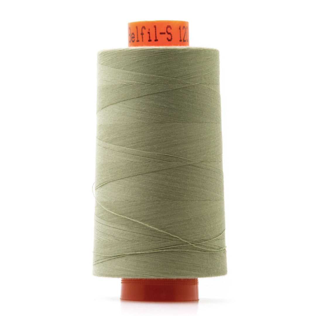 Bobine de fil polyester vert, Cône surjeteuse 5000m Col 650 Belfil