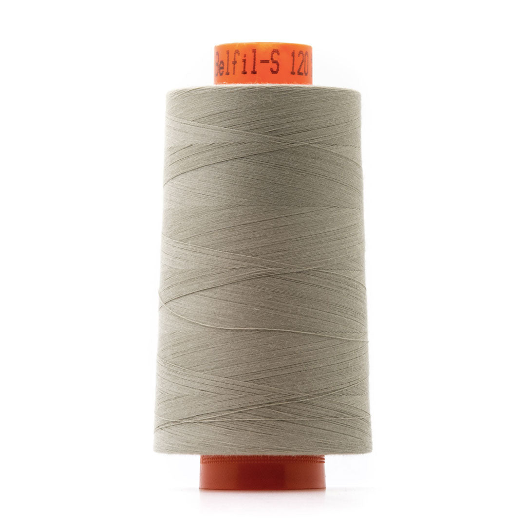 Bobine de fil polyester marron, Cône surjeteuse 5000m Col 379 Belfil