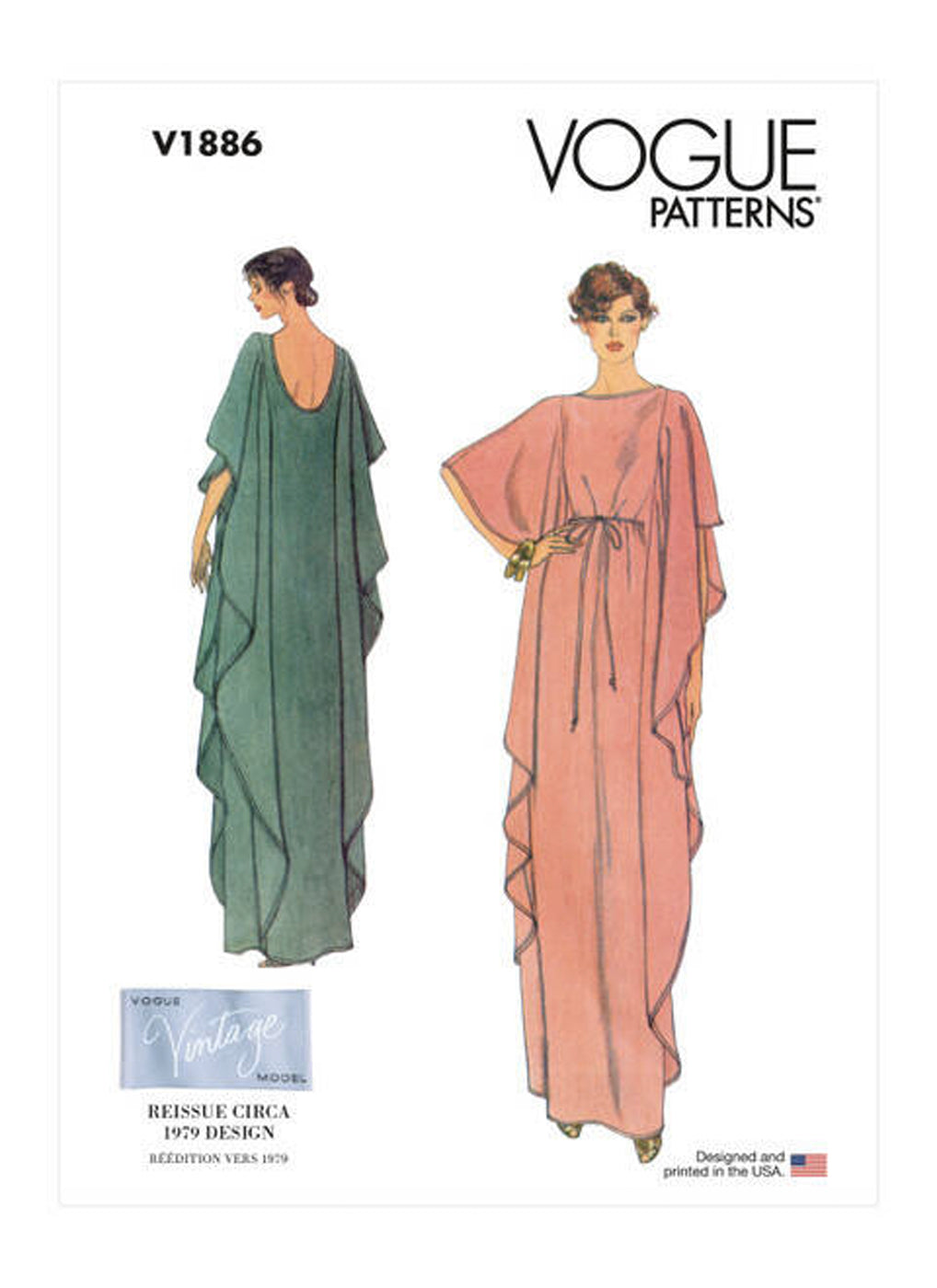 Patron caftan ample Vogue 1886