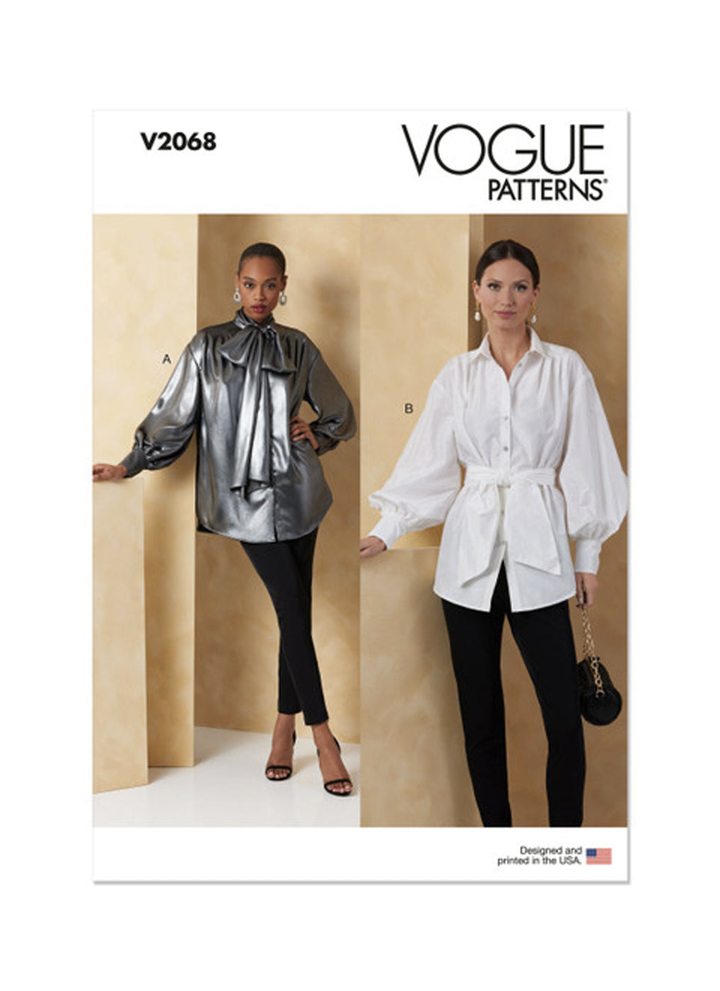 Patron de hauts amples Vogue 2068, Patron couture femme