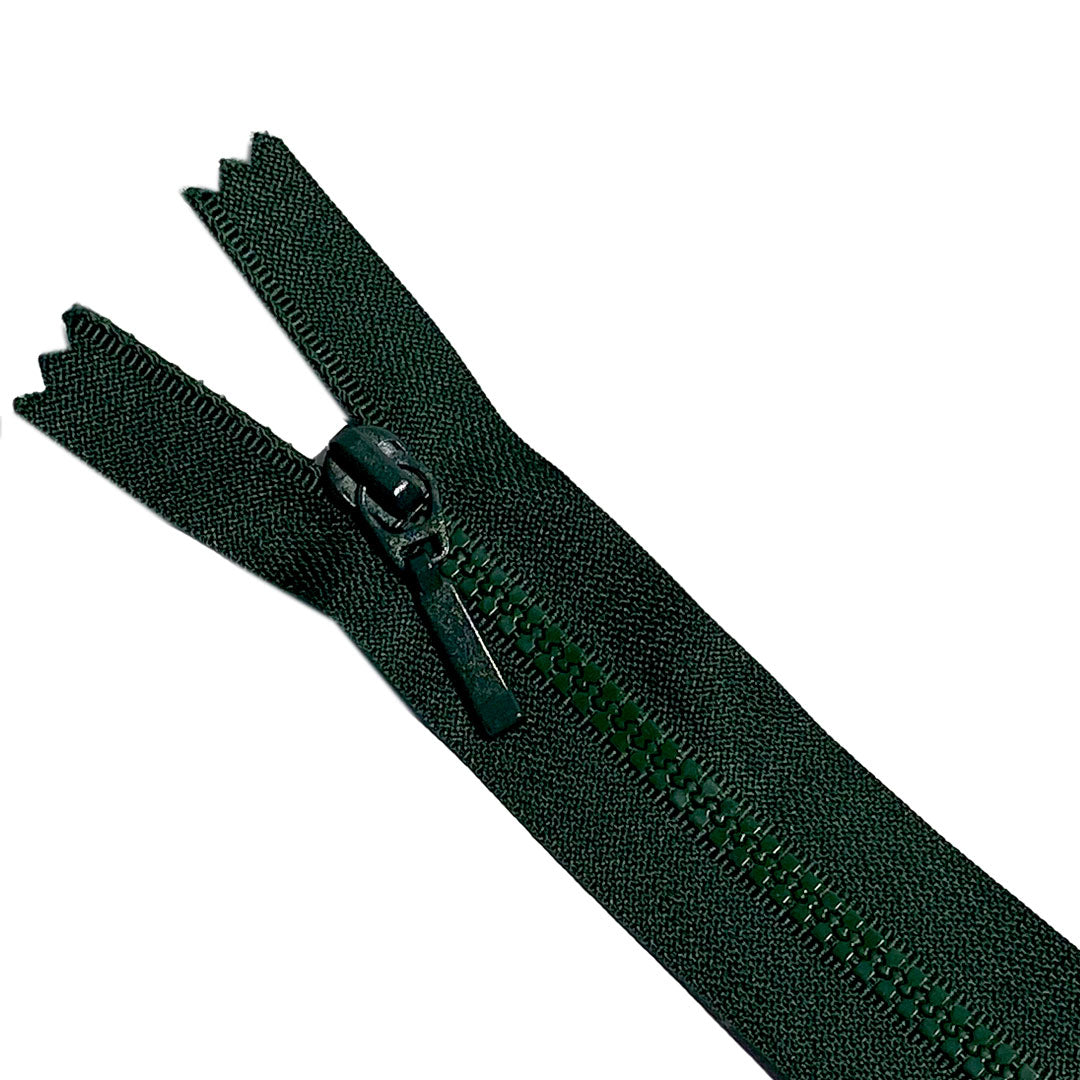 Fermeture Eclair injectée non séparable, Z48-790, maille 4mm, vert