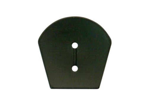 Bouton polyester noir 34mm à 2 trous