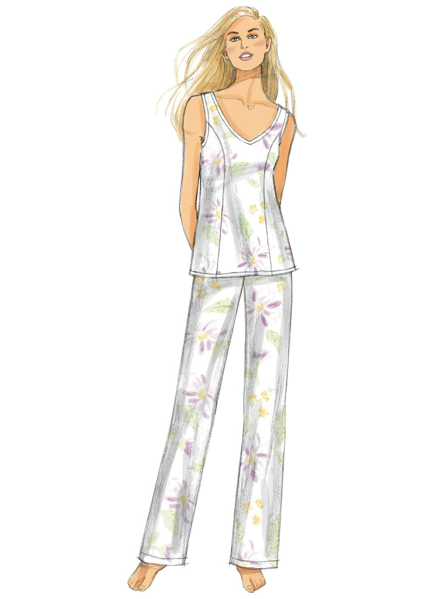 Chemises de nuit, pantalons de pyjama Butterick 5963