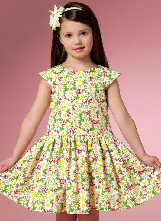 Patron de couture robes de fête bébés et enfants Butterick 6201