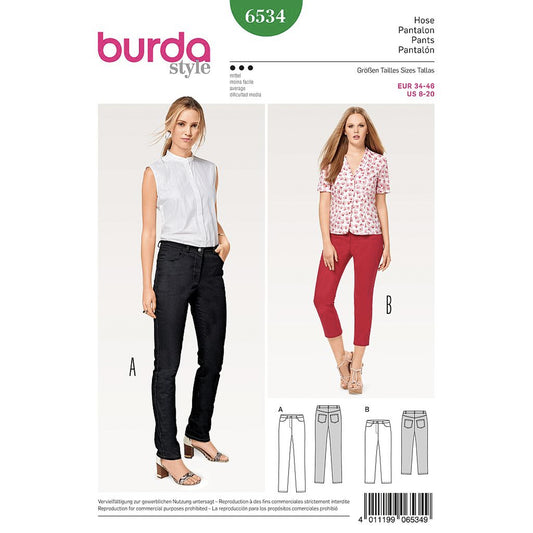 Patron pantalon Burda 6534