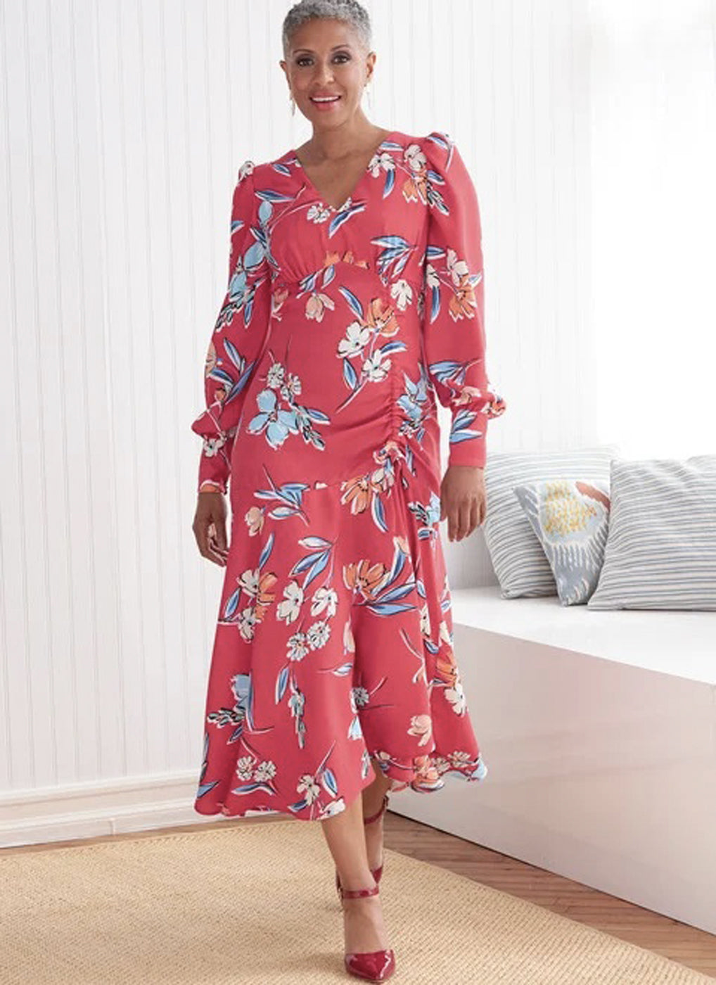 Patrons de couture robe femme à encolure V, Butterick 6807