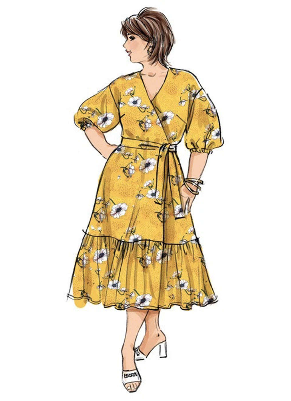 Patron de robes portefeuille Butterick 6873