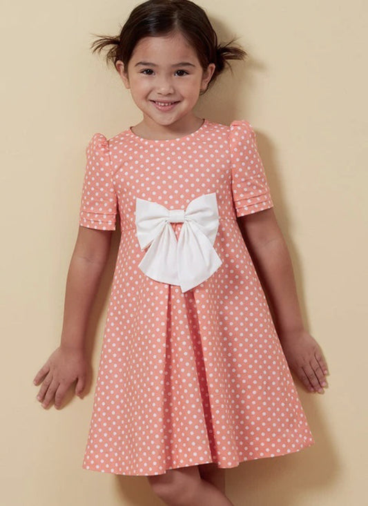 Patron de couture robe trapèze enfant Butterick 6886