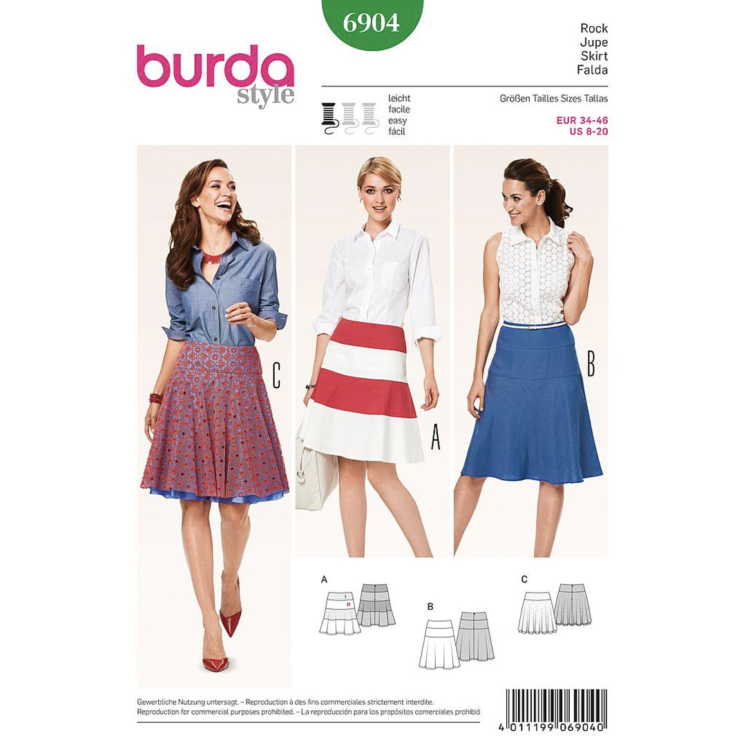 atron jupes dames Burda jupe 6904