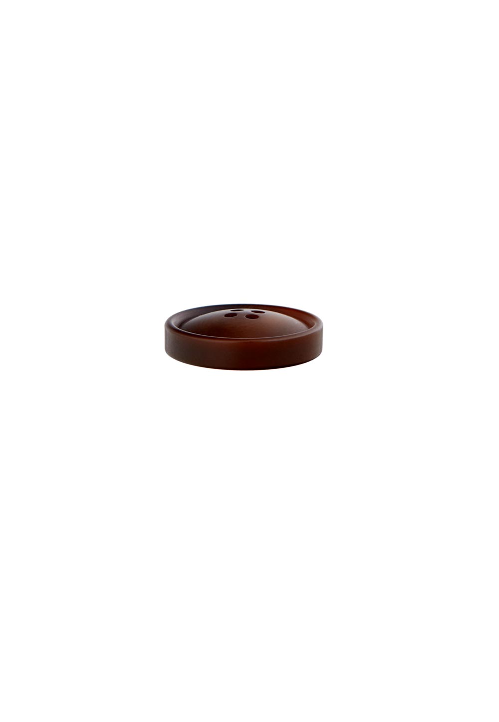 Bouton polyester marron