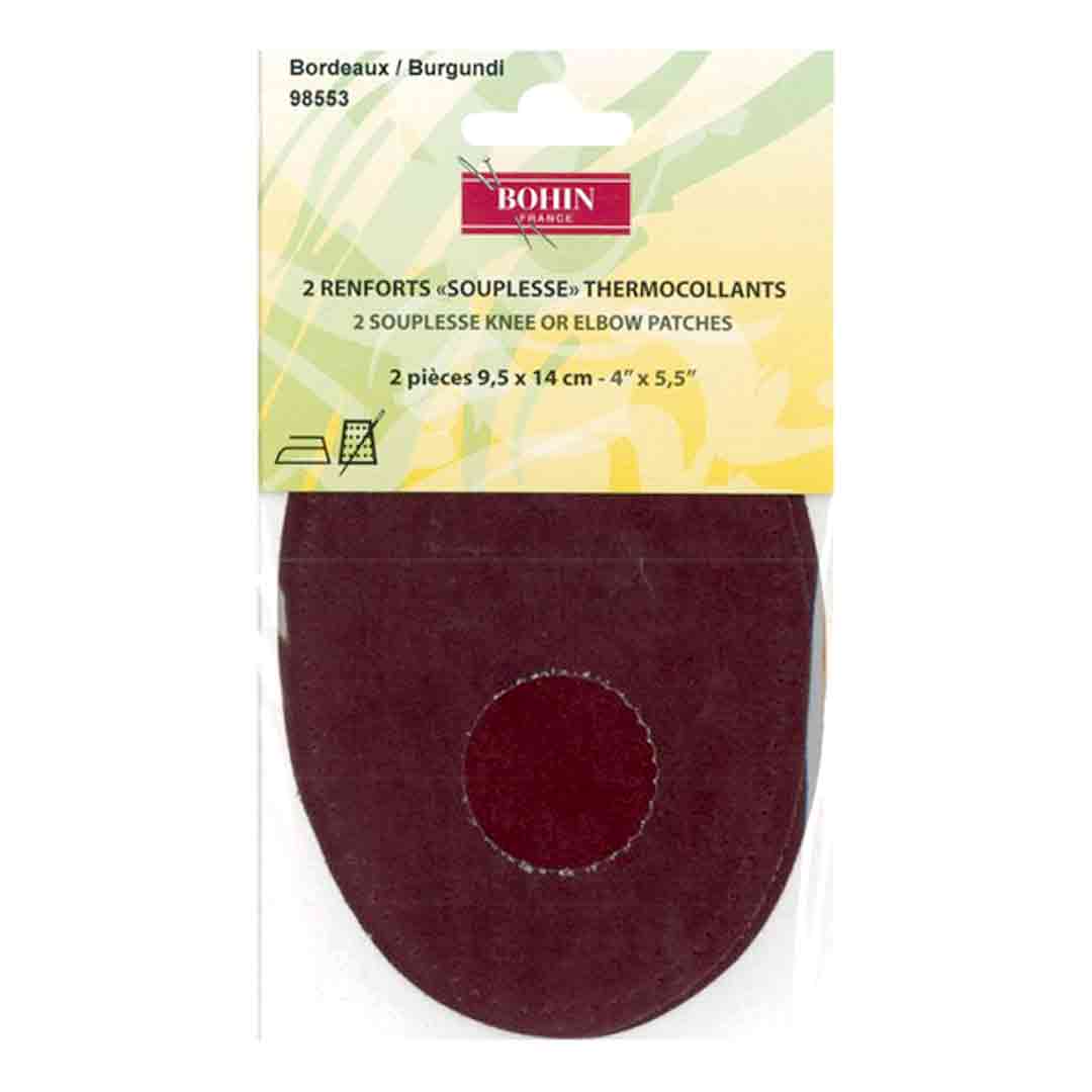 Renforts coudes, renfort thermocollant bordeaux 9,5x14cm, Bohin