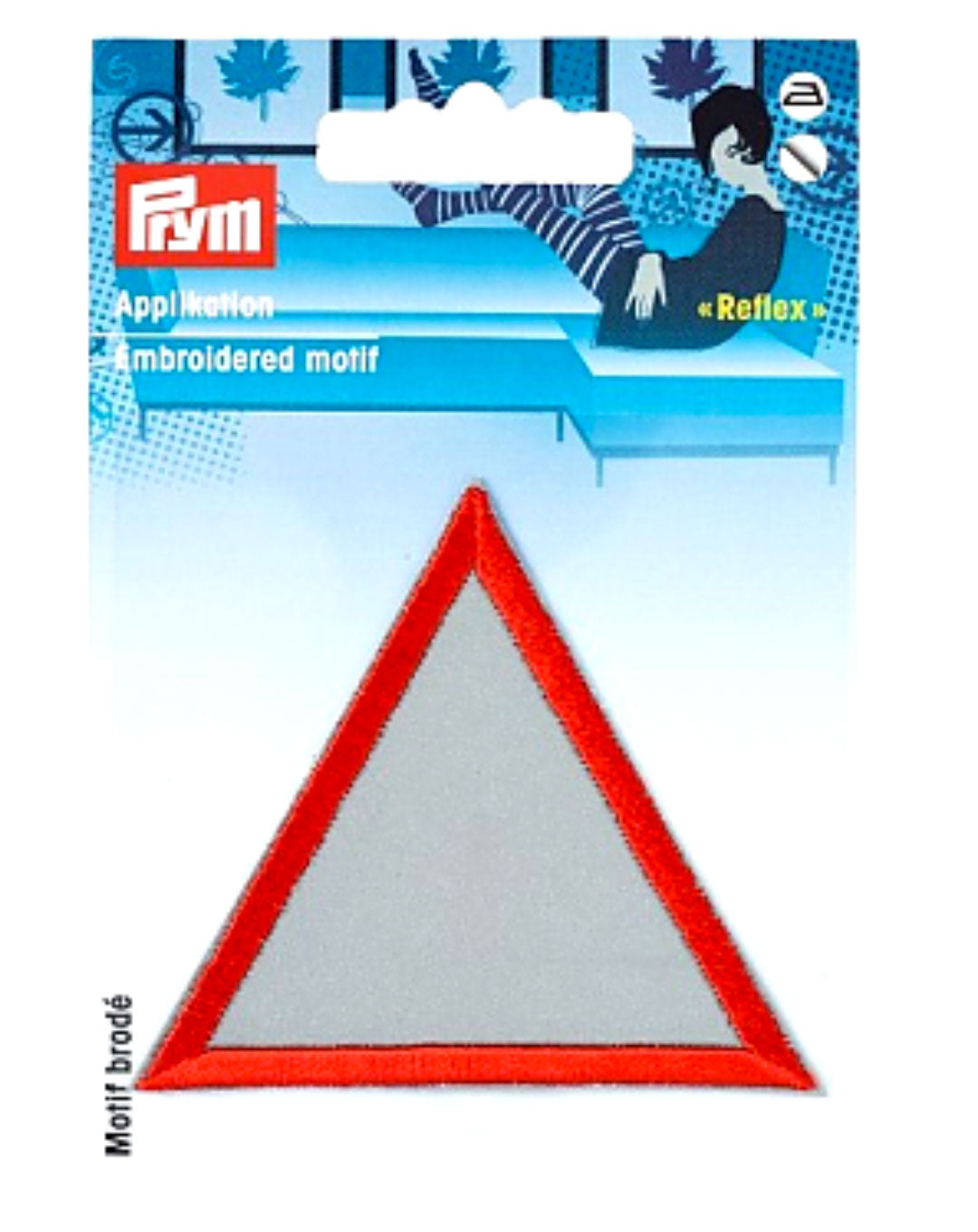 Ecusson thermocollant,  Motif brodé panneau avertisseur Prym 925509