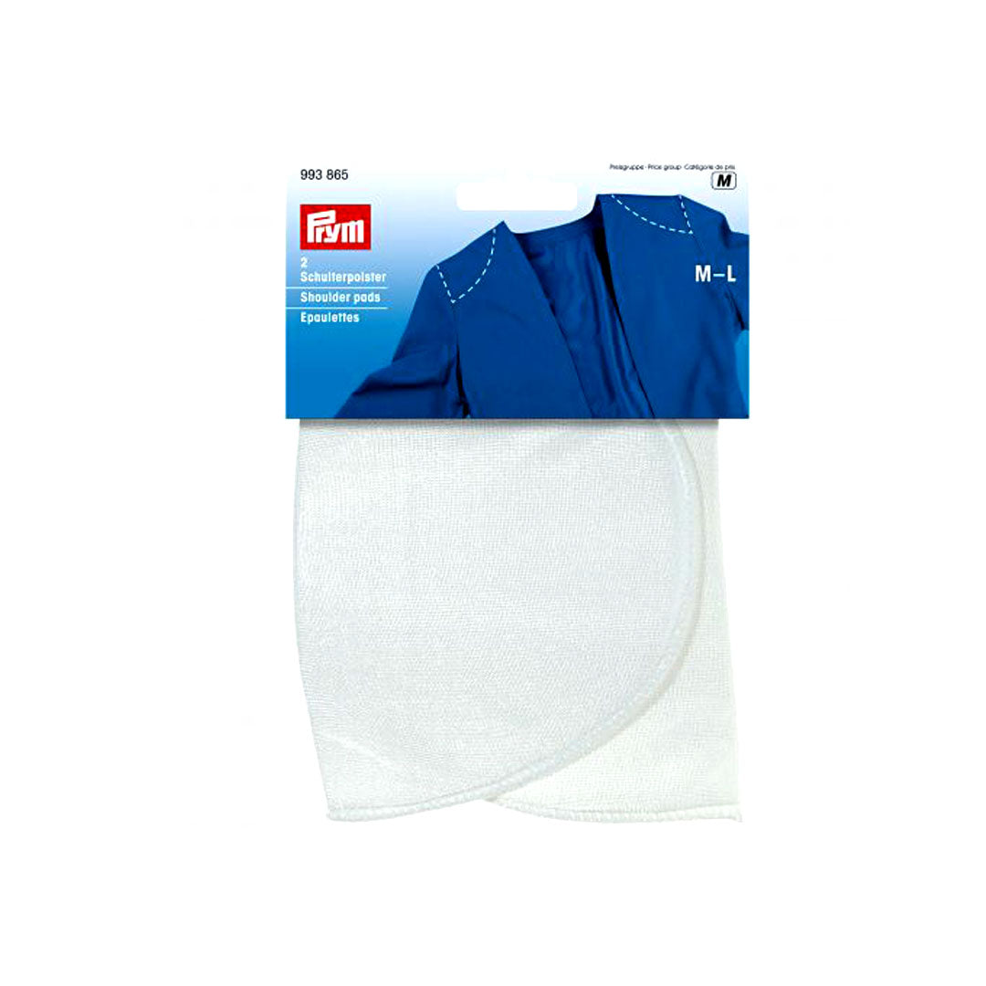 Epaulettes demi lune blanc Prym recouvertes 993865