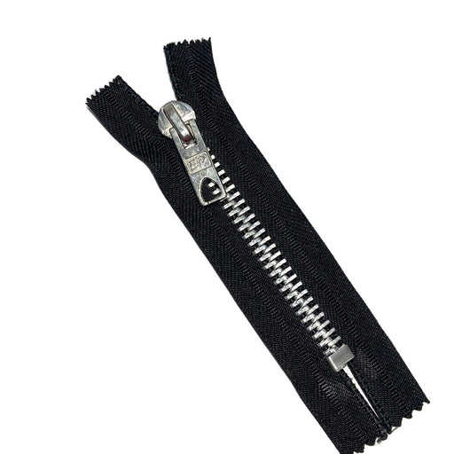 fermeture zip à glissière en métal chromé longueur 30 cm couleur écru non  séparable largeur 3.6 cm zip glissière largeur 8 mm