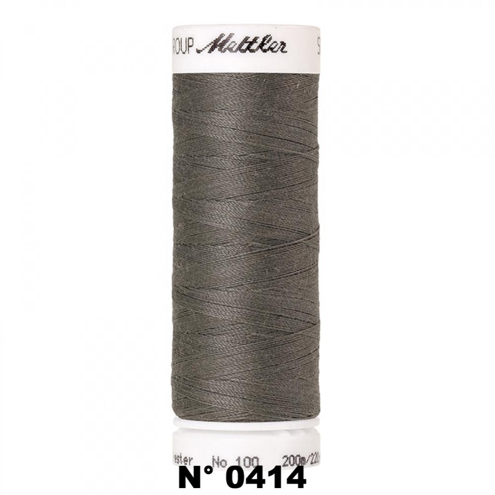 Fil à coudre 200m gris, Mettler, grand choix de couleur