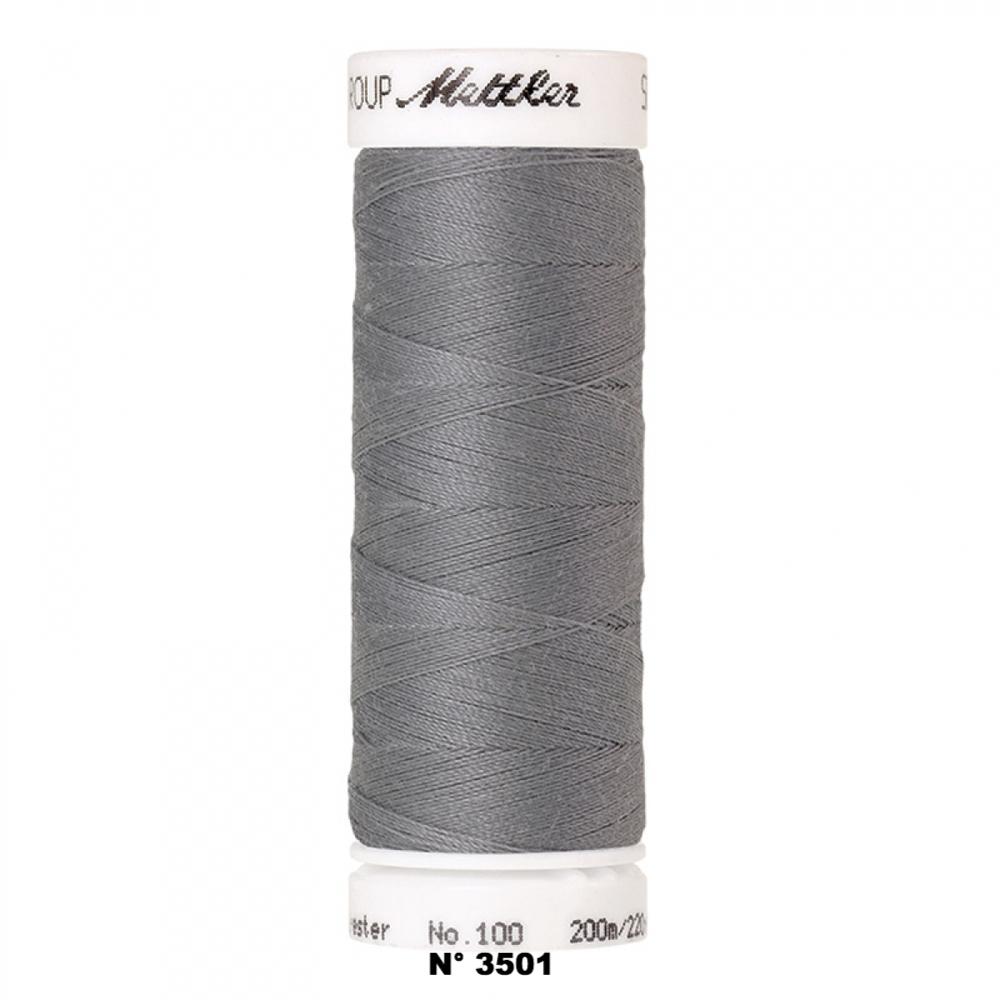 Fil à coudre 200m gris Mettler 3501