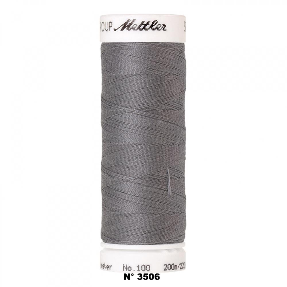 Fil à coudre 200m gris Mettler 3506