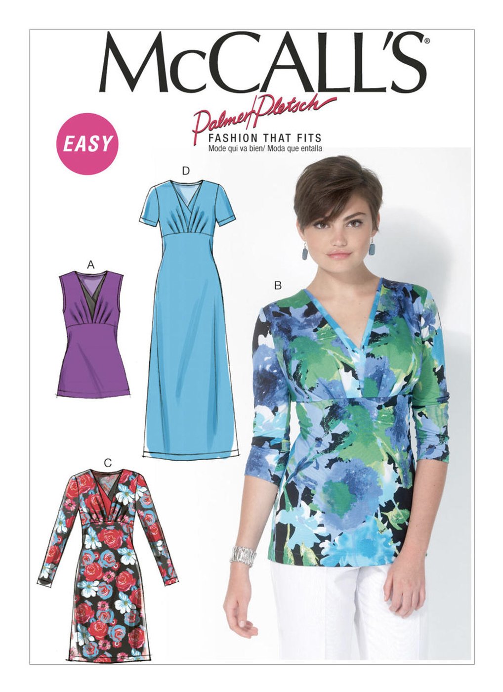 Patron de couture, Hauts et robes pour femme McCall's 7092