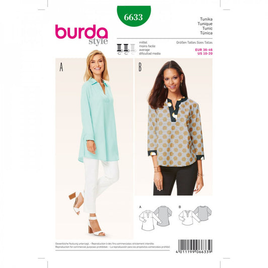 Patron Burda 6633 tunique