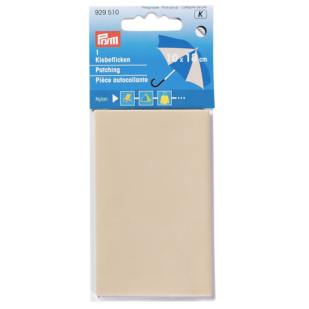 Pièce autocollante nylon beige Prym 18x10cm