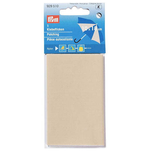 Pièce autocollante nylon beige Prym 18x10cm