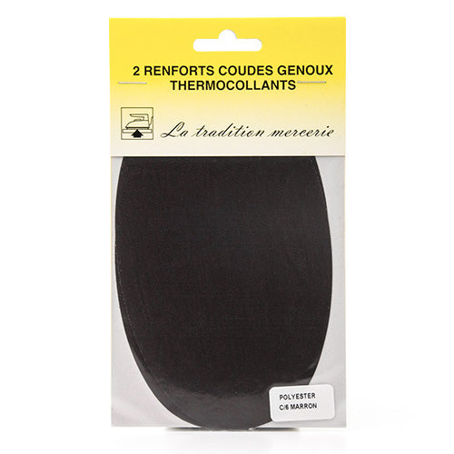 Renforts coudes et genoux, renfort thermocollant noir