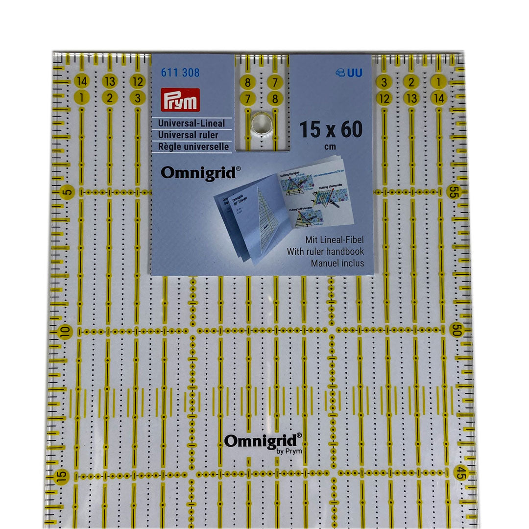 Règle de patchwork Prym Omnigrid, 15x60cm