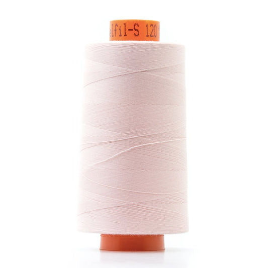 Bobine de fil polyester 5000m Belfil, cône surjeteuse rose col 65