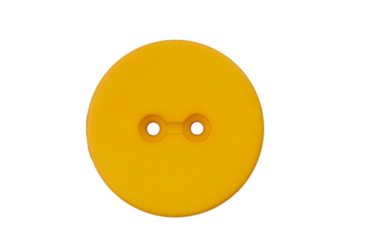 Bouton polyester jaune 2 trous